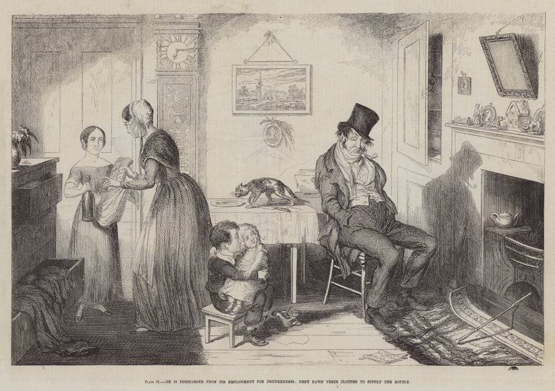 De fles door George Cruikshank