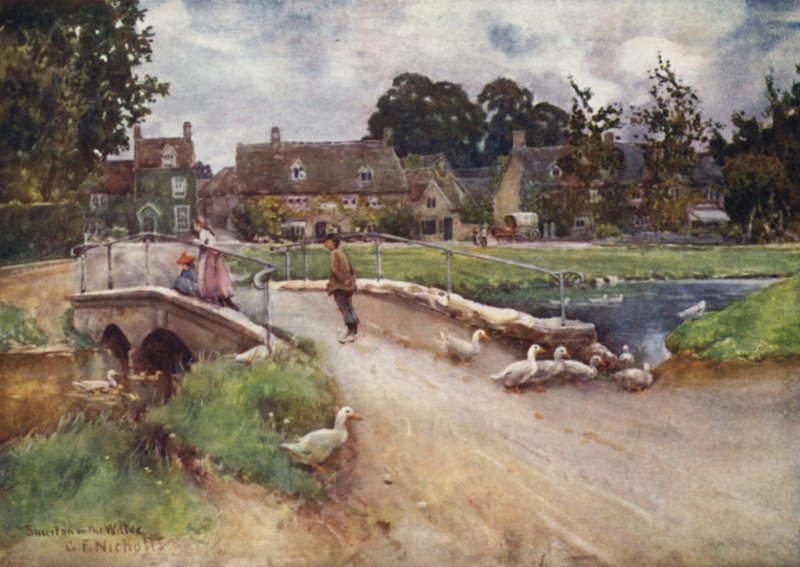 Bourton on the Water door George Franck Nicholls
