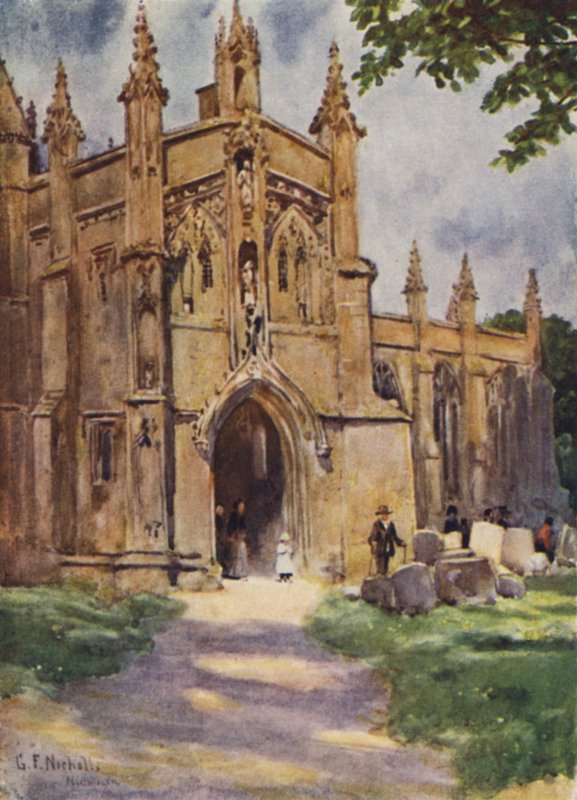 Kerk Poroh, Northleach door George Franck Nicholls
