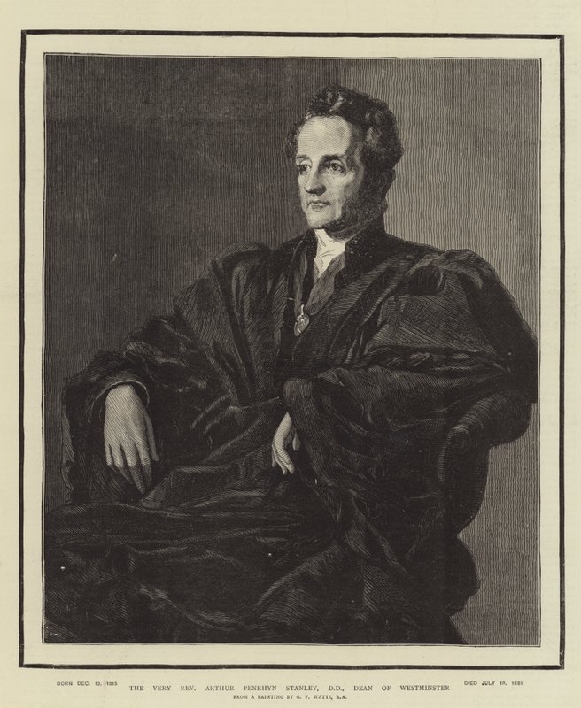 De Zeer Eerwaarde Arthur Penrhyn Stanley, DD, Decaan van Westminster door George Frederick Watts