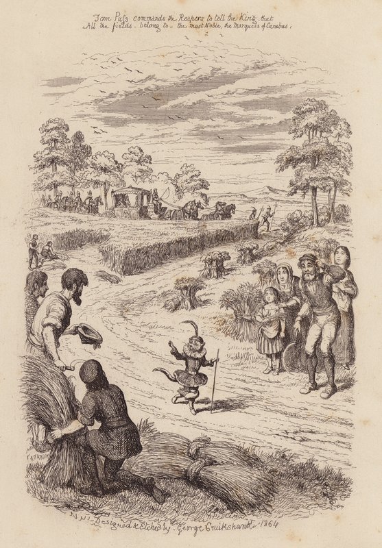 De Gelaarsde Kat door George (after) Cruikshank