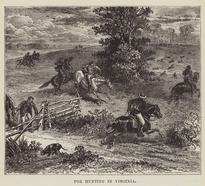 Vossenjacht in Virginia door George Augustus Sala