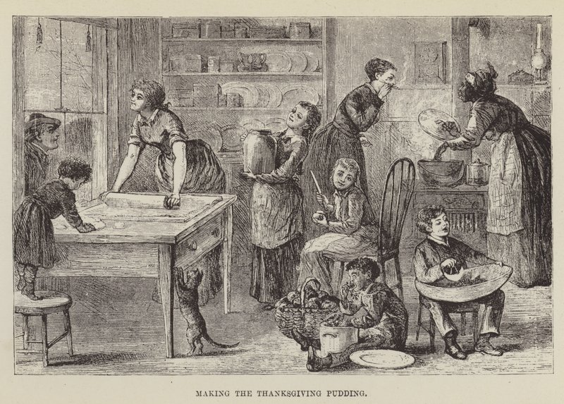 De Thanksgiving pudding maken door George Augustus Sala