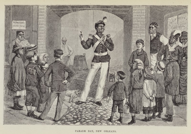 Paradedag, New Orleans door George Augustus Sala