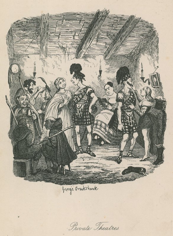 Privétheaters door George Cruikshank