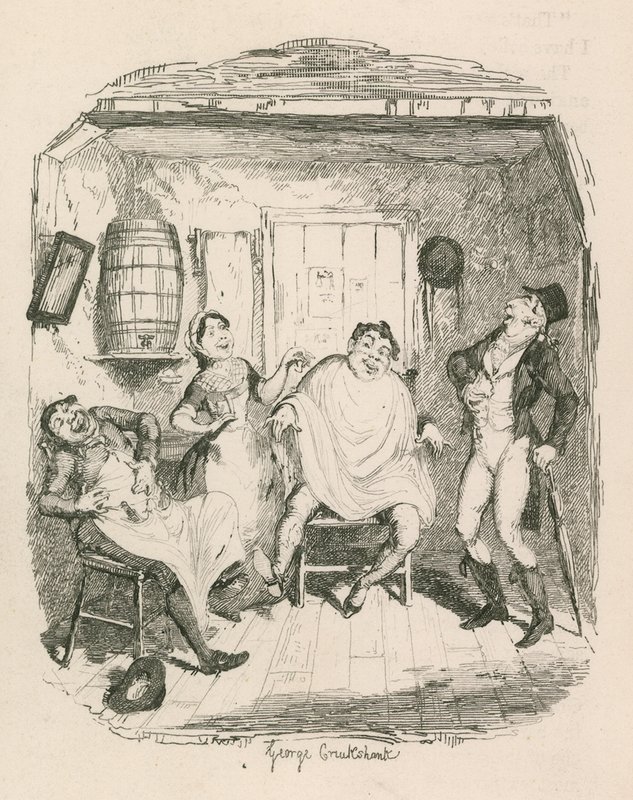 De Kapperszaak door George Cruikshank