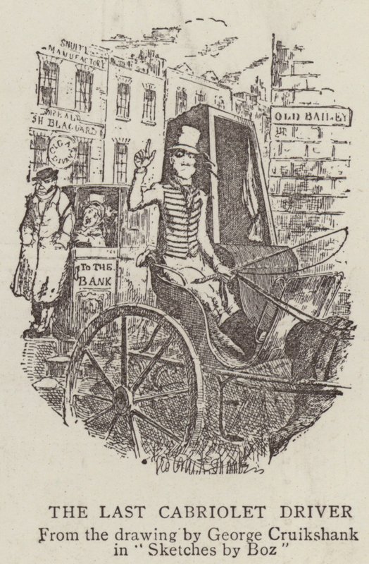 De Laatste Cabriolet Chauffeur door George Cruikshank