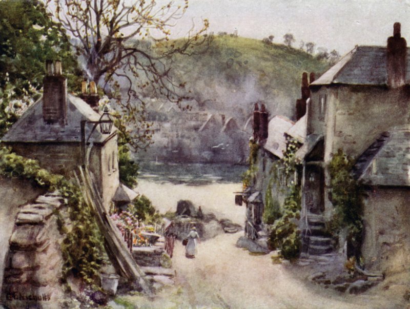 Bodinnick Ferry, Fowey door George Franck Nicholls