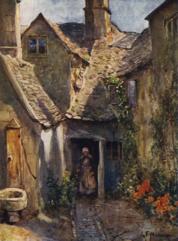 Oude Huizen, Chipping Campden door George Franck Nicholls