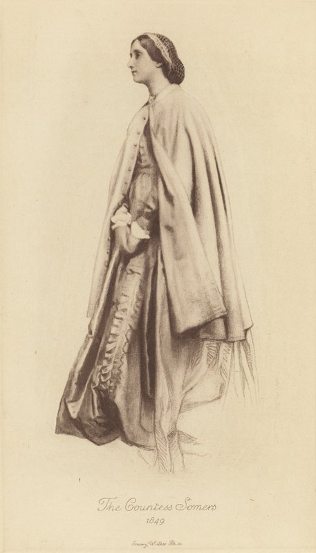 Virginia, Gravin Somers door George Frederick (after) Watts