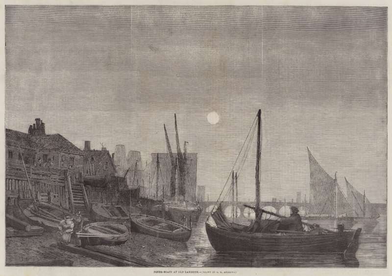 Peter-Boten bij Oud Lambeth door George Henry Andrews