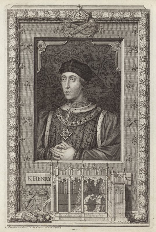 Koning Hendrik VI (gravure) door George Vertue