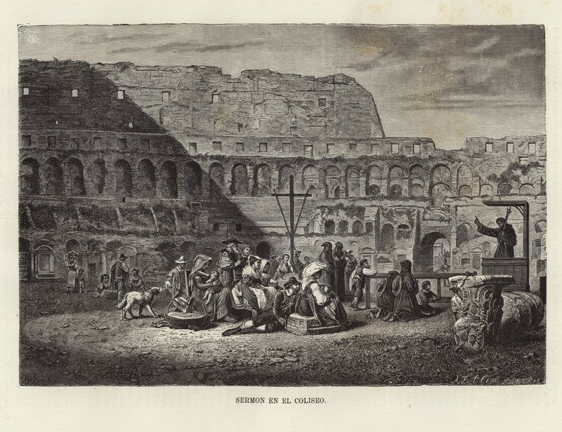 Preek in het Colosseum door Gerlier