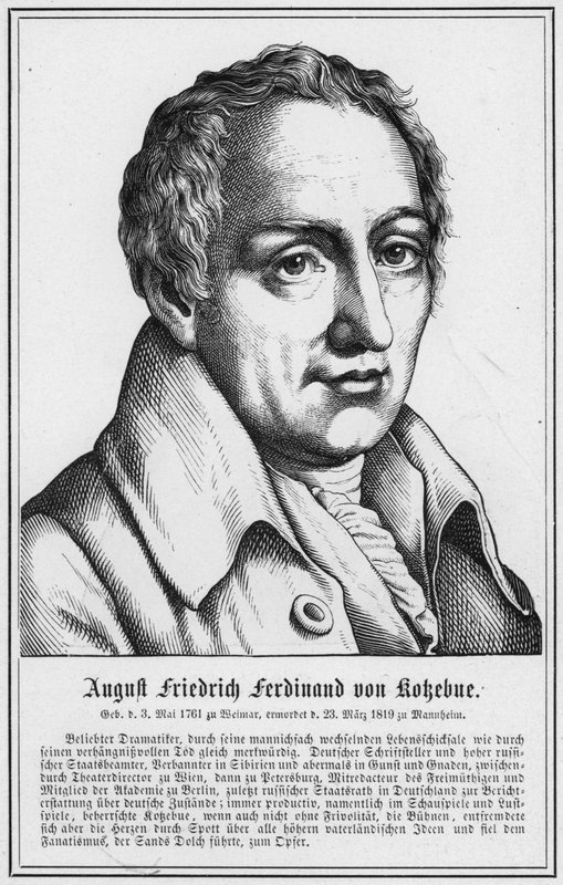 August Friedrich Ferdinand von Kokebue door German School