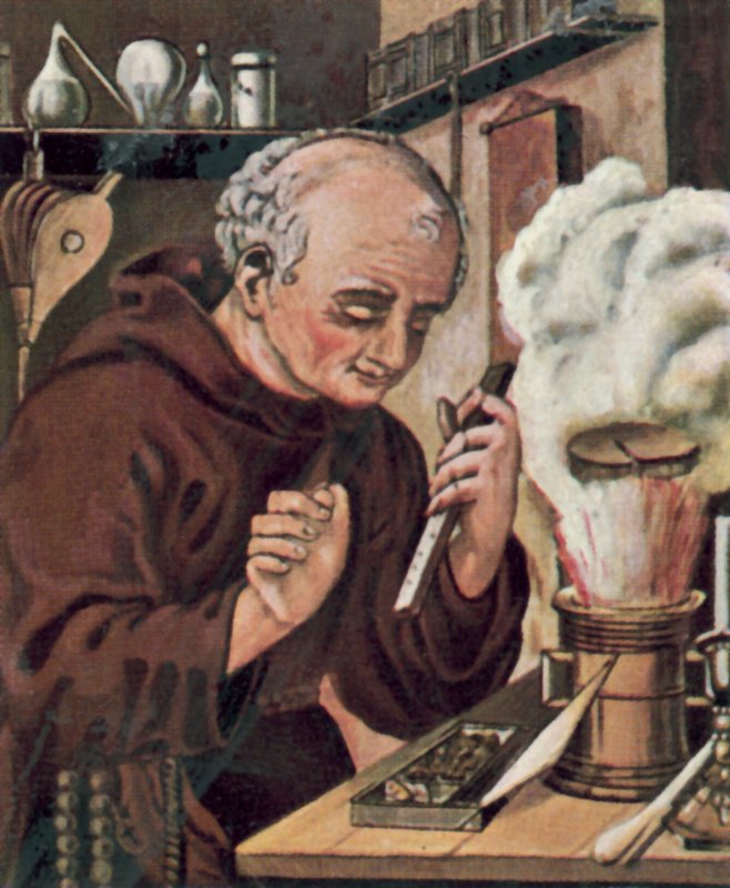 Berthold Schwarz, Duitse alchemist door German School