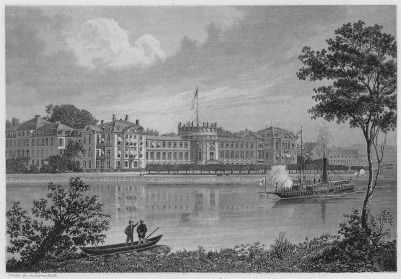 Biebrich (gravure) door German School