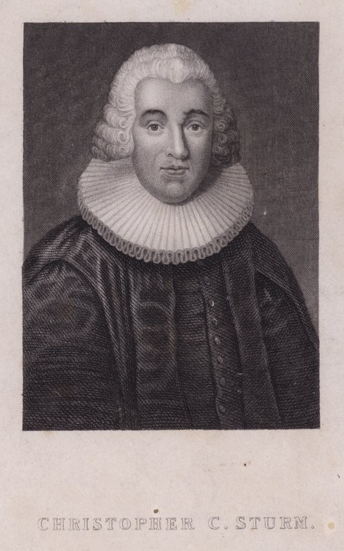 Christopher Christian Sturm, Duitse theoloog (gravure) door German School