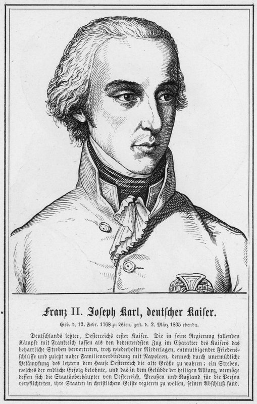 Franz II Joseph Karl, Duitse Keizer door German School