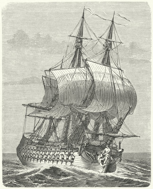 Hercule, Franse 58-kanons fregat door German School