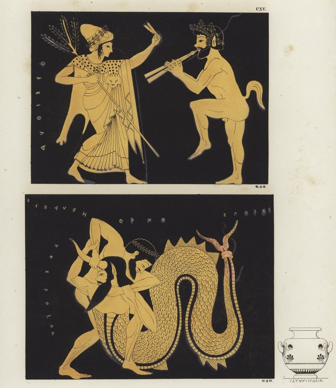 Hercules en Achelous door German School