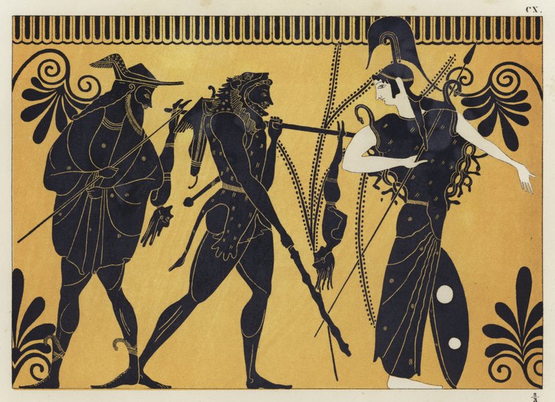 Hercules en Cercopes door German School