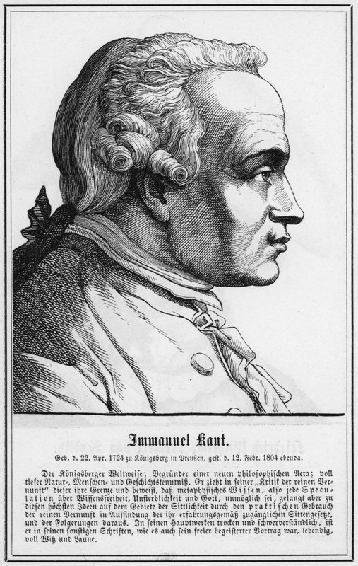Immanuel Kant (gravure) door German School