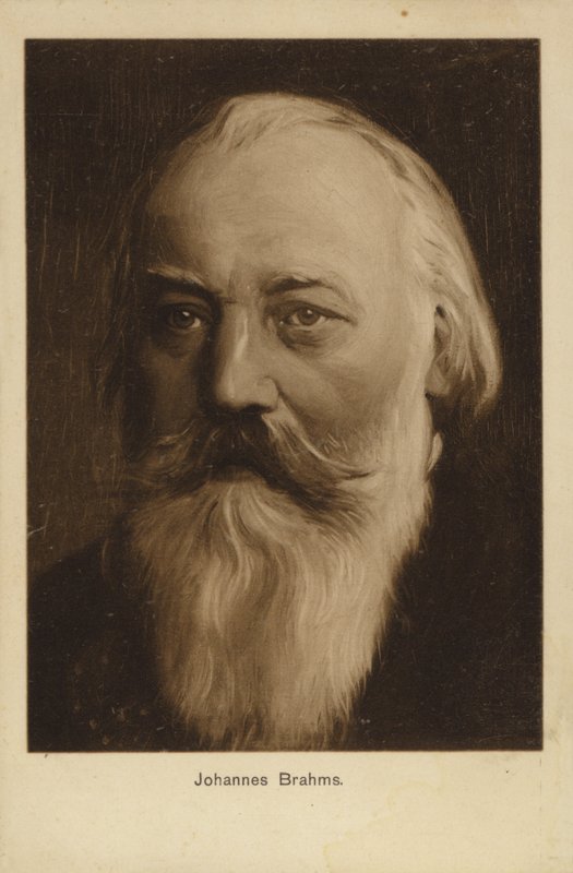 Johannes Brahms, Duitse componist en pianist (1833-1897) door German School
