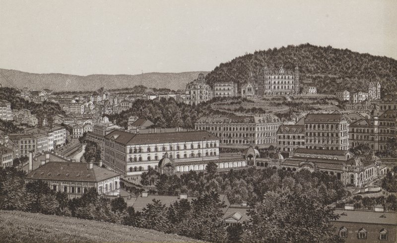 Karlsbad van de noordzijde door German School