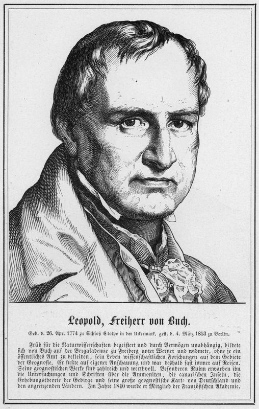 Leopold, Vrijheer von Buch (gravure) door German School
