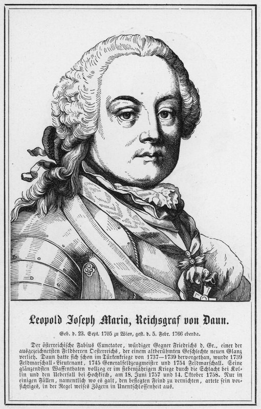 Leopold Joseph Maria, Rijksgraaf van Daun (gravure) door German School
