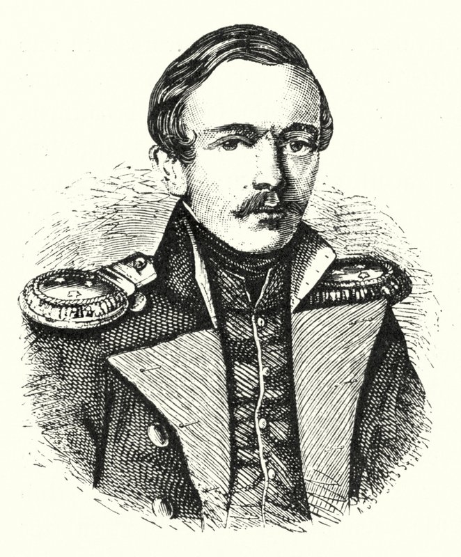 Mikhail Lermontov, Russische dichter, schrijver en schilder door German School