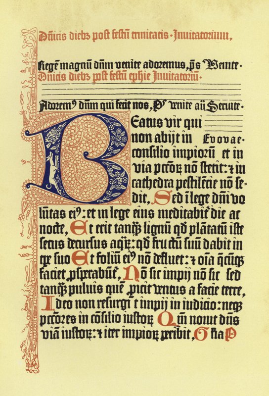 Pagina uit de Psalmorum Codex door German School
