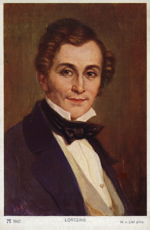 Portret van Albert Lortzing door German School