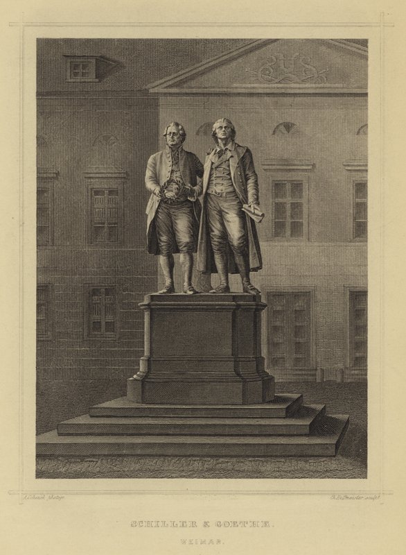 Schiller en Goethe, Weimar door German School