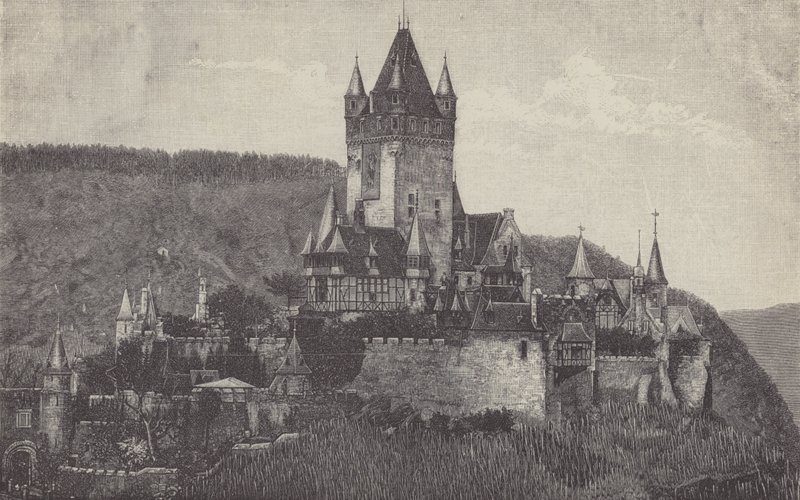 De Keizerlijke Burcht, Cochem, Duitsland door German School