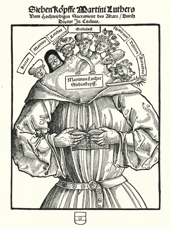 De Zeven Hoofden van Maarten Luther door German School
