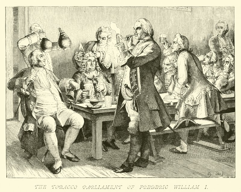 Het tabaksparlement van Frederik Willem I door German School