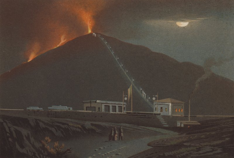 Uitbarsting van de Vesuvius, 1880 door German School