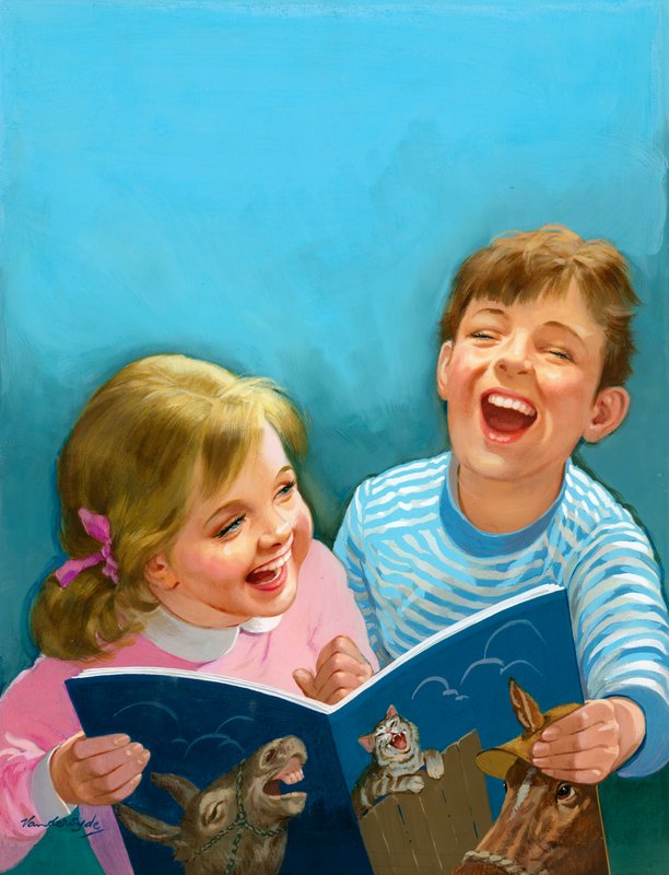 Lachende kinderen door Gerritt Vandersyde