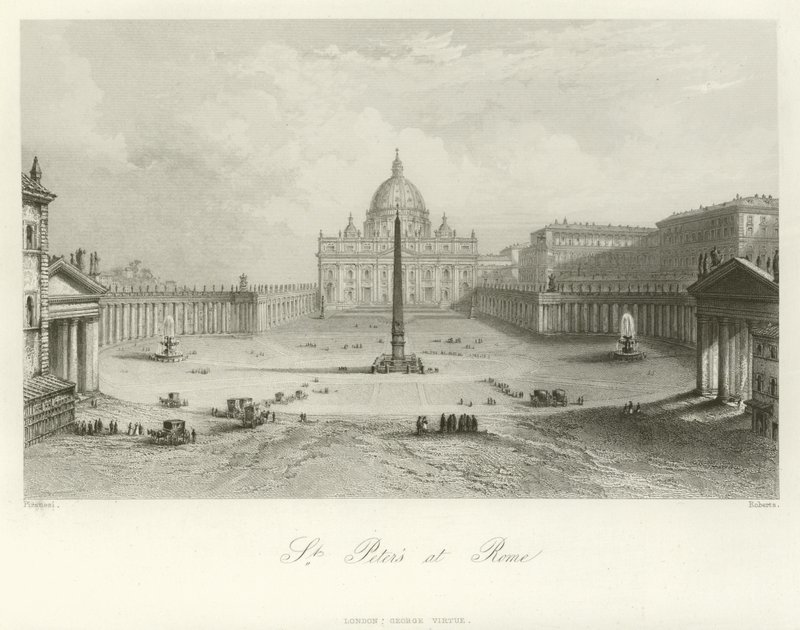 Sint-Pieters in Rome door Giovanni Battista Piranesi
