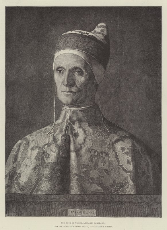 De doge van Venetië, Leonardo Loredano, in de National Gallery door Giovanni Bellini