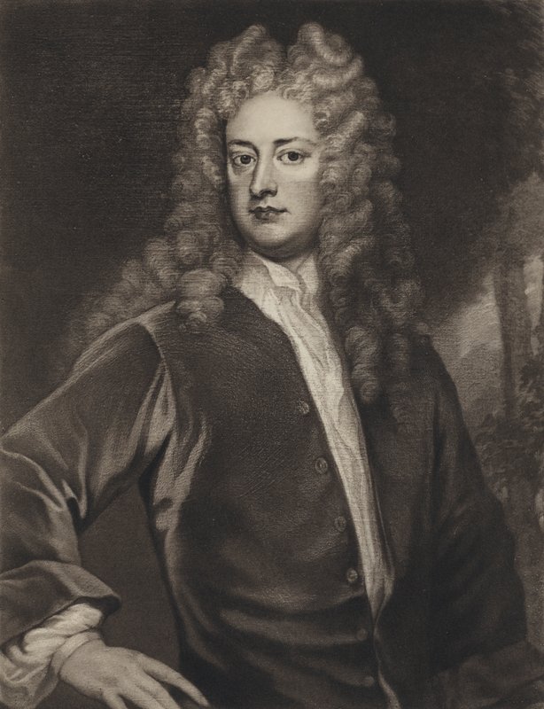 Joseph Addison door Godfrey (after) Kneller