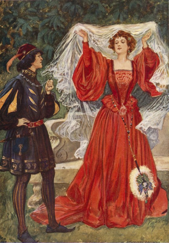 Viola en Olivia door Gordon Frederick Browne