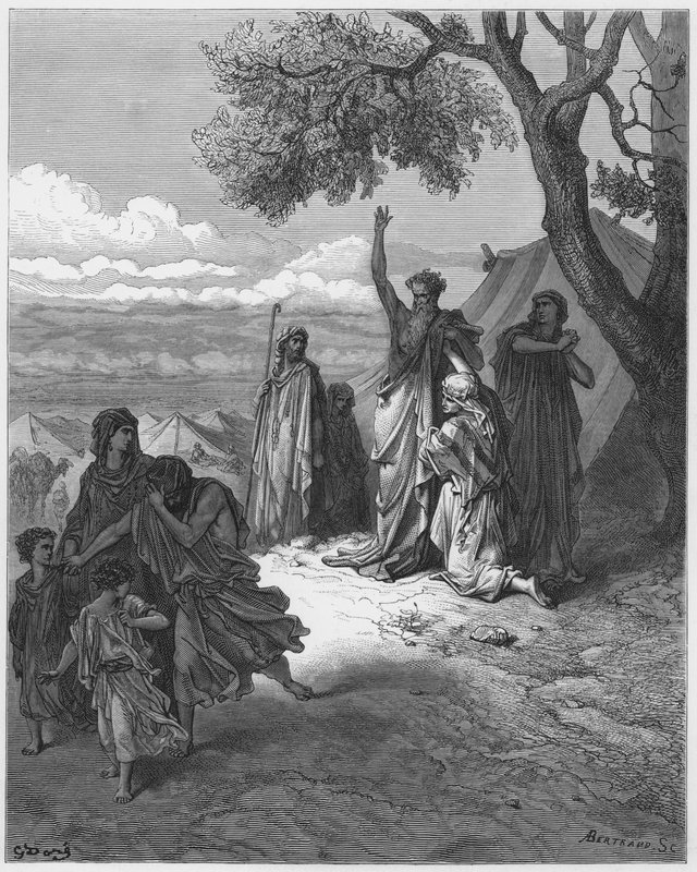 Noach vervloekt Kanaän door Gustave Dore