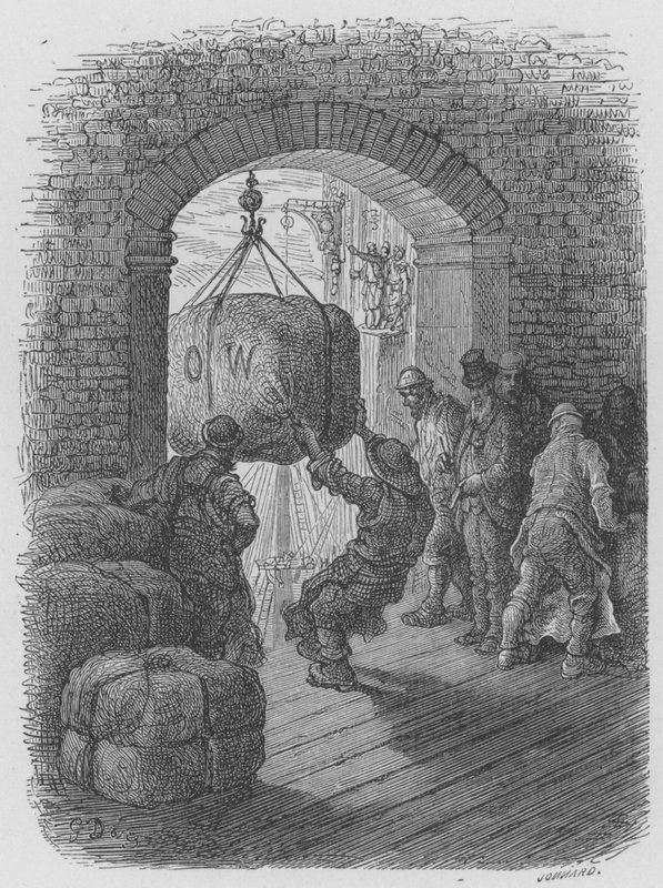 Aan het werk door Gustave after Dore