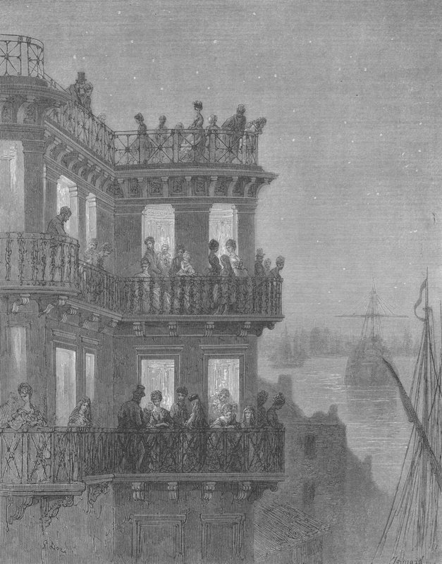 Greenwich, tijdens het seizoen door Gustave after Dore