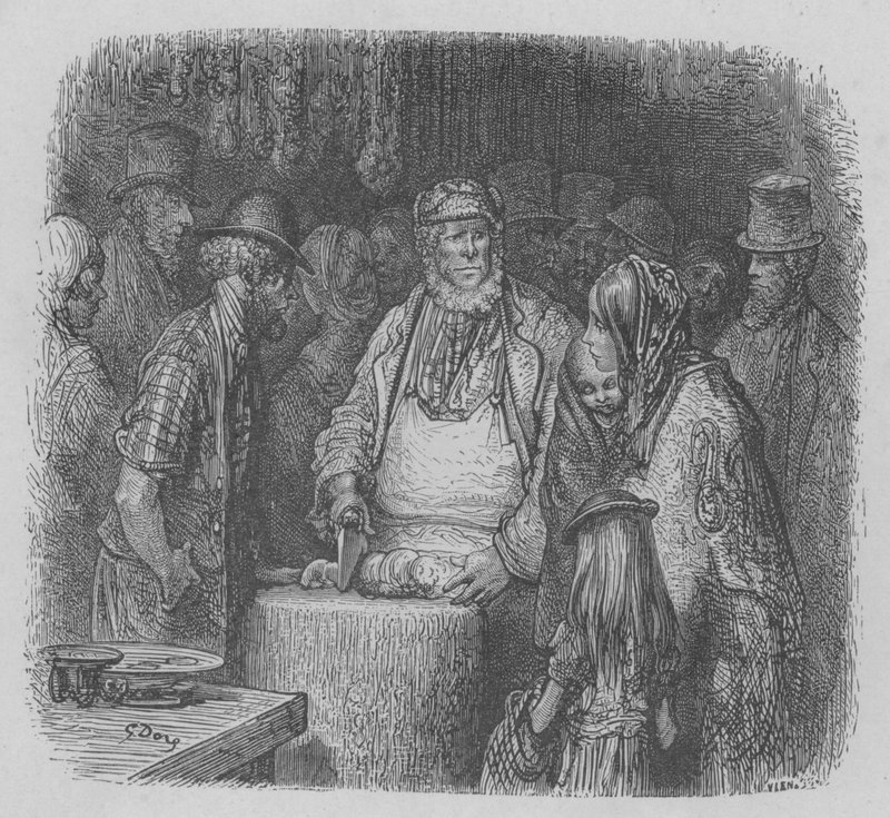 De Slager Aan Het Werk door Gustave after Dore