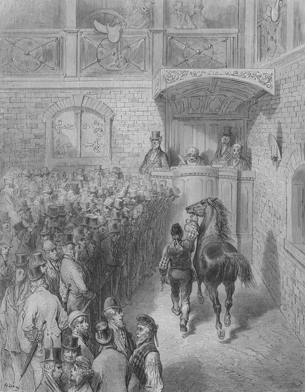 De Tattersall door Gustave after Dore