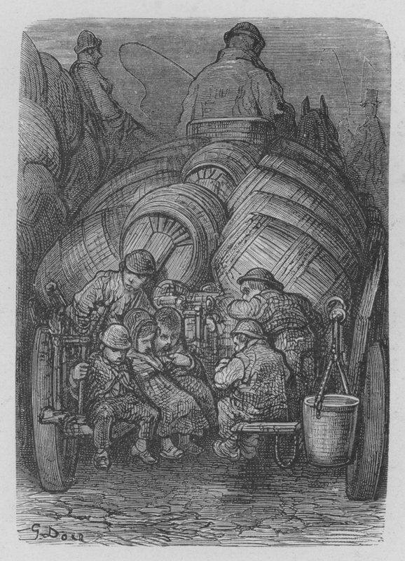 De Bierdragers door Gustave after Dore