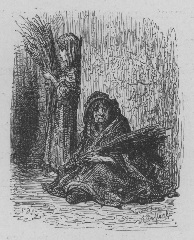 Lavendelverkopers door Gustave after Dore